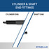 12.44  Inch Stabilus 5C-2838ZN Lift Support  | 5C-2838ZN-W