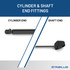 17.50  Inch Stabilus 4F-648408 Lift Support  | 4F-648408-W