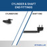 15.51  Inch Stabilus 4D-849923 Lift Support  | 4D-849923-W