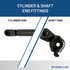 14.92  Inch Stabilus 5B-8242XM Lift Support  | 5B-8242XM-W