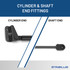 21.83  Inch Stabilus 3D-839634 Lift Support  | 3D-839634-W