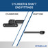 20.91  Inch Stabilus 4B-8297VT Lift Support  | 4B-8297VT-W