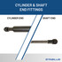 14.76  Inch Stabilus 5Z-437896 Lift Support  | 5Z-437896-W