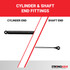 9.76 Inch Strong Arm 4102 Lift Support With Ends With Retainers | 4102-W