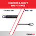 15.35 Inch Strong Arm 4491 Lift Support With Specialty Ends | 4491-W