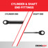 15.00 Inch Strong Arm 6923 Lift Support With Specialty Ends | 6923-W