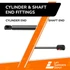 27.00 Inch Lift Supports Depot SE270P20EZ10 Lift Support With 10MM Ez-Release Ball Sockets | SE270P20EZ10-W