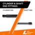 26.30 Inch Lift Supports Depot PM3557 Lift Support With Ball Socket | PM3557-W