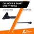 18.90  Inch Lift Supports Depot PM3649 Lift Support  | PM3649-W