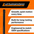 Graphic showing how to measure the Extended and Compressed Length of a Lift Support.