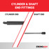 166.0 pounds of force - Gas Spring Lift Strut Prop