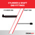62.0 pounds of force - Gas Spring Lift Strut Prop