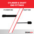 39.0 pounds of force - Gas Spring Lift Strut Prop
