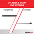36.0 pounds of force - Gas Spring Lift Strut Prop