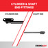 83.0 pounds of force - Gas Spring Lift Strut Prop