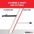 118.0 pounds of force - Gas Spring Lift Strut Prop