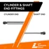 26.00 Inch Lift Supports Depot SE260PSS30 Lift Support With Nylon/Stainless Steel Band | SE260PSS30-W