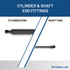 135 pounds of force - Gas Spring Lift Strut Prop