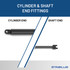 112 pounds of force - Gas Spring Lift Strut Prop
