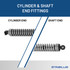 73 pounds of force - Gas Spring Lift Strut Prop