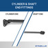139 pounds of force - Gas Spring Lift Strut Prop