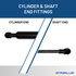 0 pounds of force - Gas Spring Lift Strut Prop