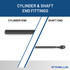 43 pounds of force - Gas Spring Lift Strut Prop