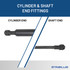 0 pounds of force - Gas Spring Lift Strut Prop
