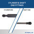 0 pounds of force - Gas Spring Lift Strut Prop