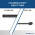 27 pounds of force - Gas Spring Lift Strut Prop