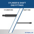 79 pounds of force - Gas Spring Lift Strut Prop