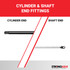 120.0 pounds of force - Gas Spring Lift Strut Prop