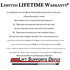 We are very confident with our Lift Supports Depot PMA6813L-R and want you to be too so we are proud to offer a Lifetime Warranty! We are very confident with our Lift Supports Depot PMA6813L-R and want you to be too so we are proud to offer a Lifetime Warranty!