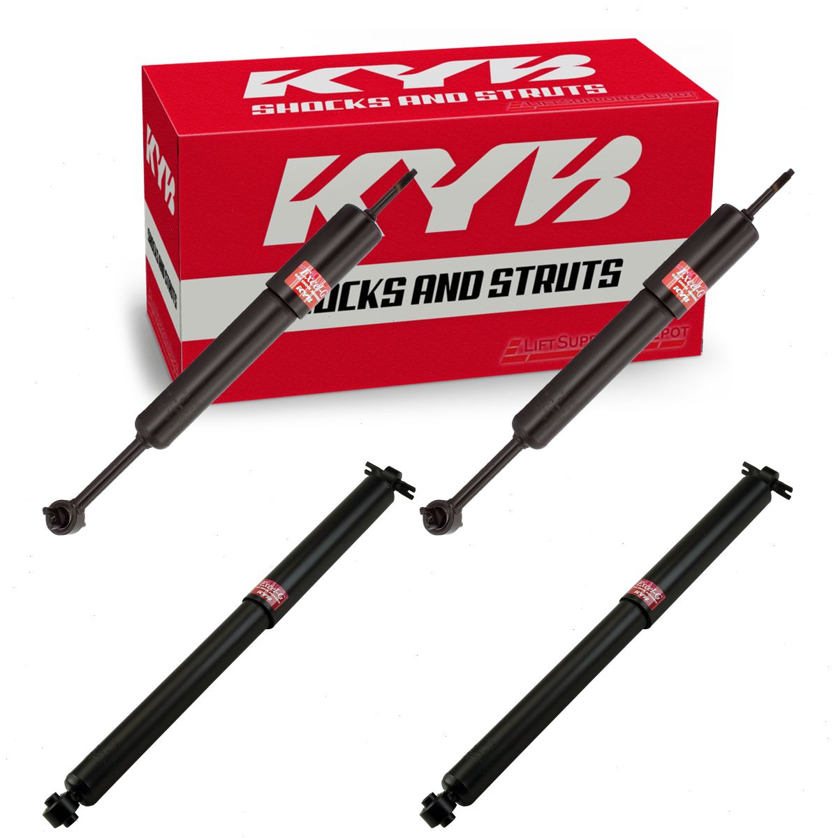 リアショック2本 フォード エクスプローラー スポーツトラック　KYB 2001-2005 Ford Explorer Sport Trac 4 pc Shock Absorbers KYB Excel