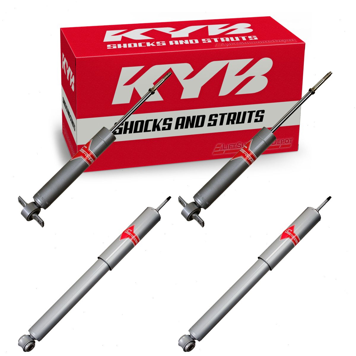 1972 Lincoln Mark IV 4 pc Shock Absorbers KYB Gas-a-Just Front