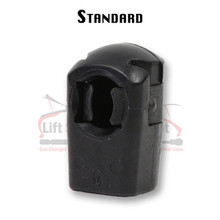 product photo of Qty (1) 10mm Ball Socket, Nylon End M6x1.0 Black with Black Band