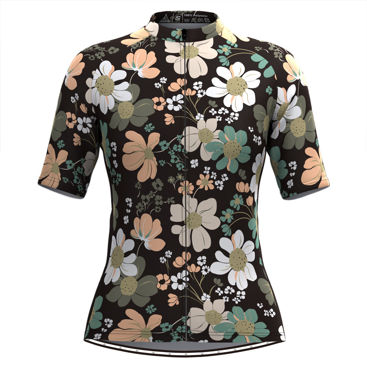 floral cycling jersey