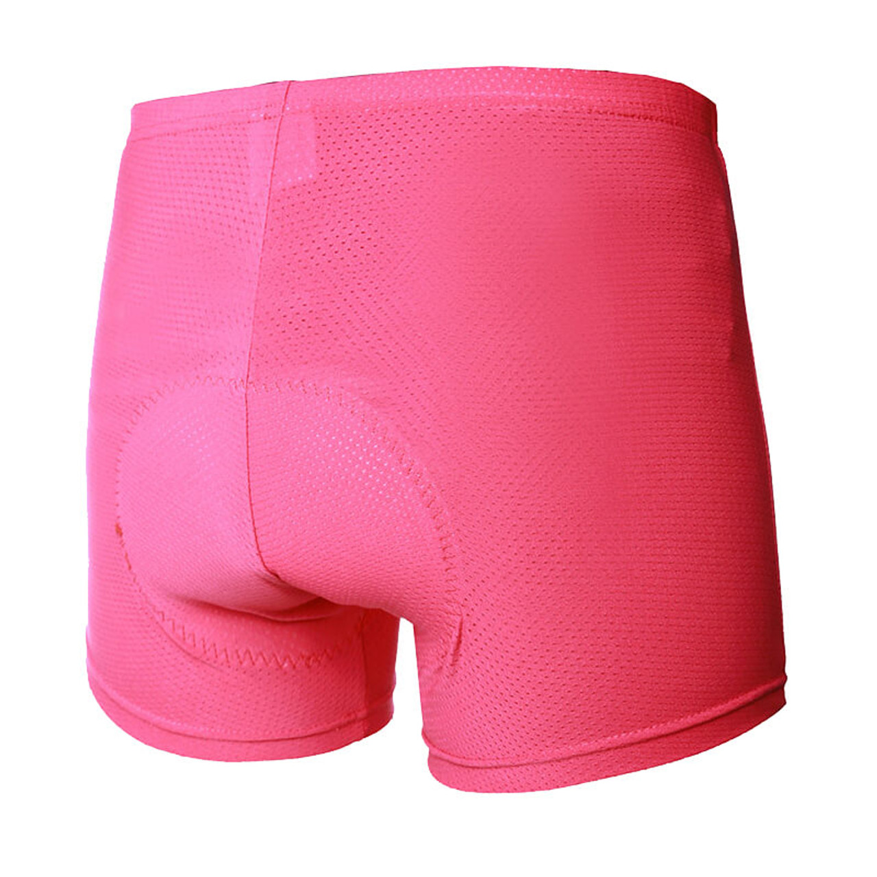 Women's Mesh Gel Padded Cycling Undershorts Pink