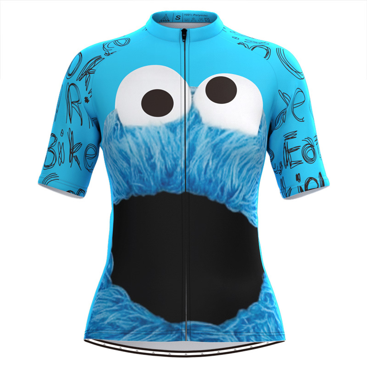 cookie monster bike jersey