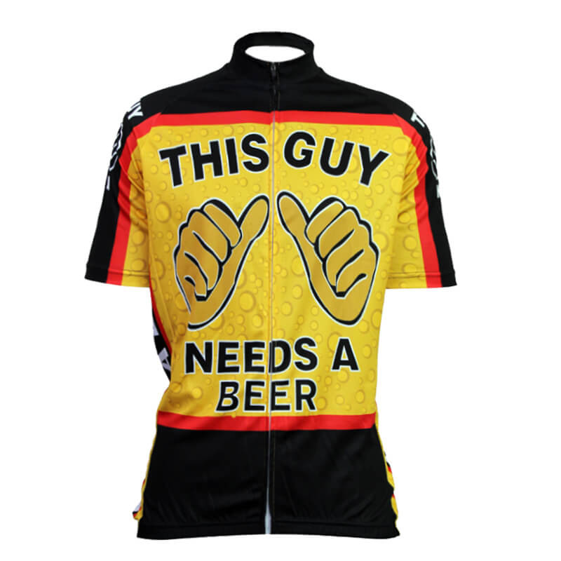 This Guy Needs A Beer Mens Cycling Jerseys