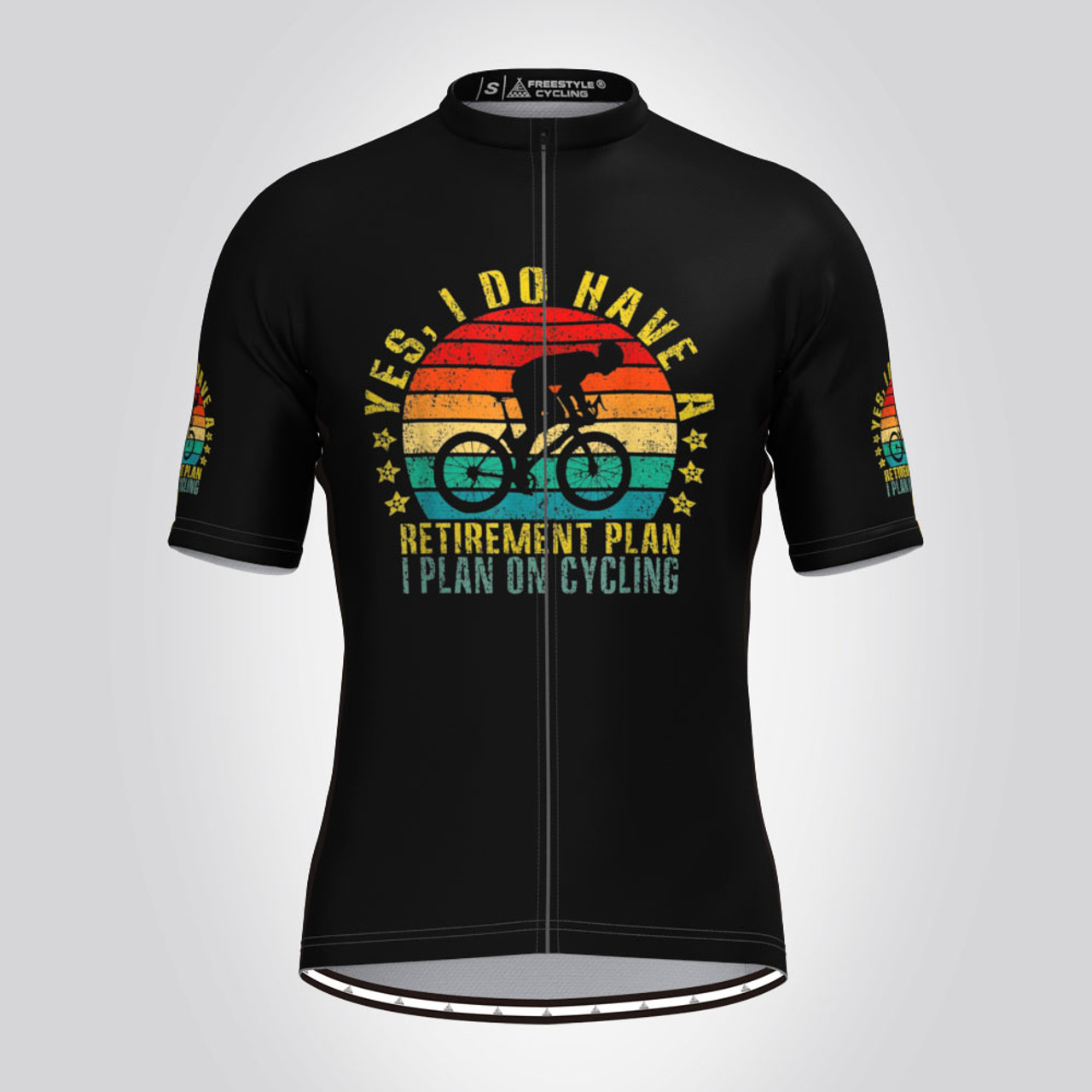 I Plan On Cycling Vintage Men's Cycling Jersey - Freestylecycling.com