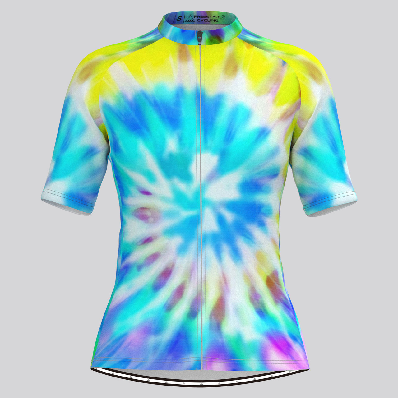 Tie Dye Novelty Women's Cycling Jersey - Pastel