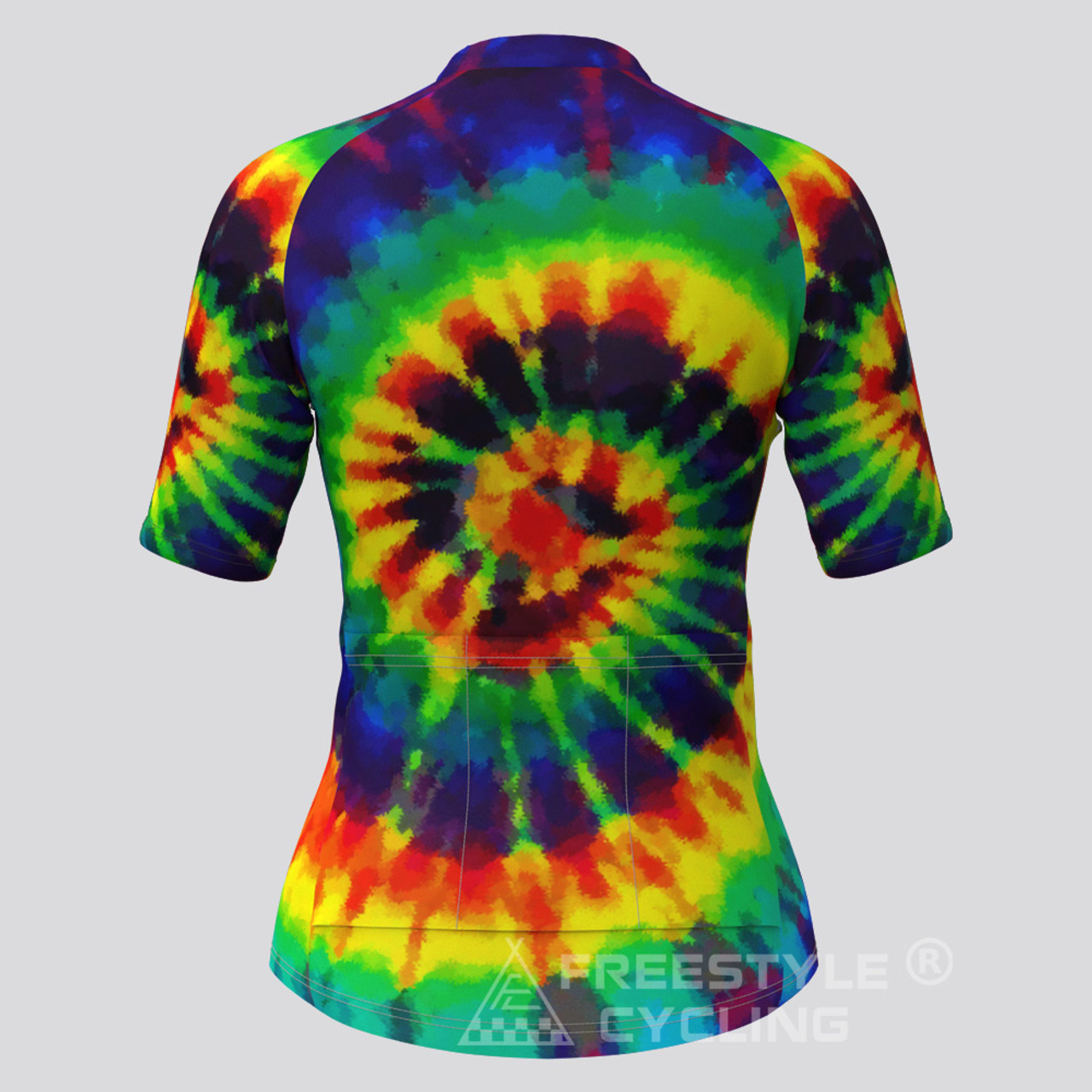 Tie Dye Novelty Women's Cycling Jersey - Pastel