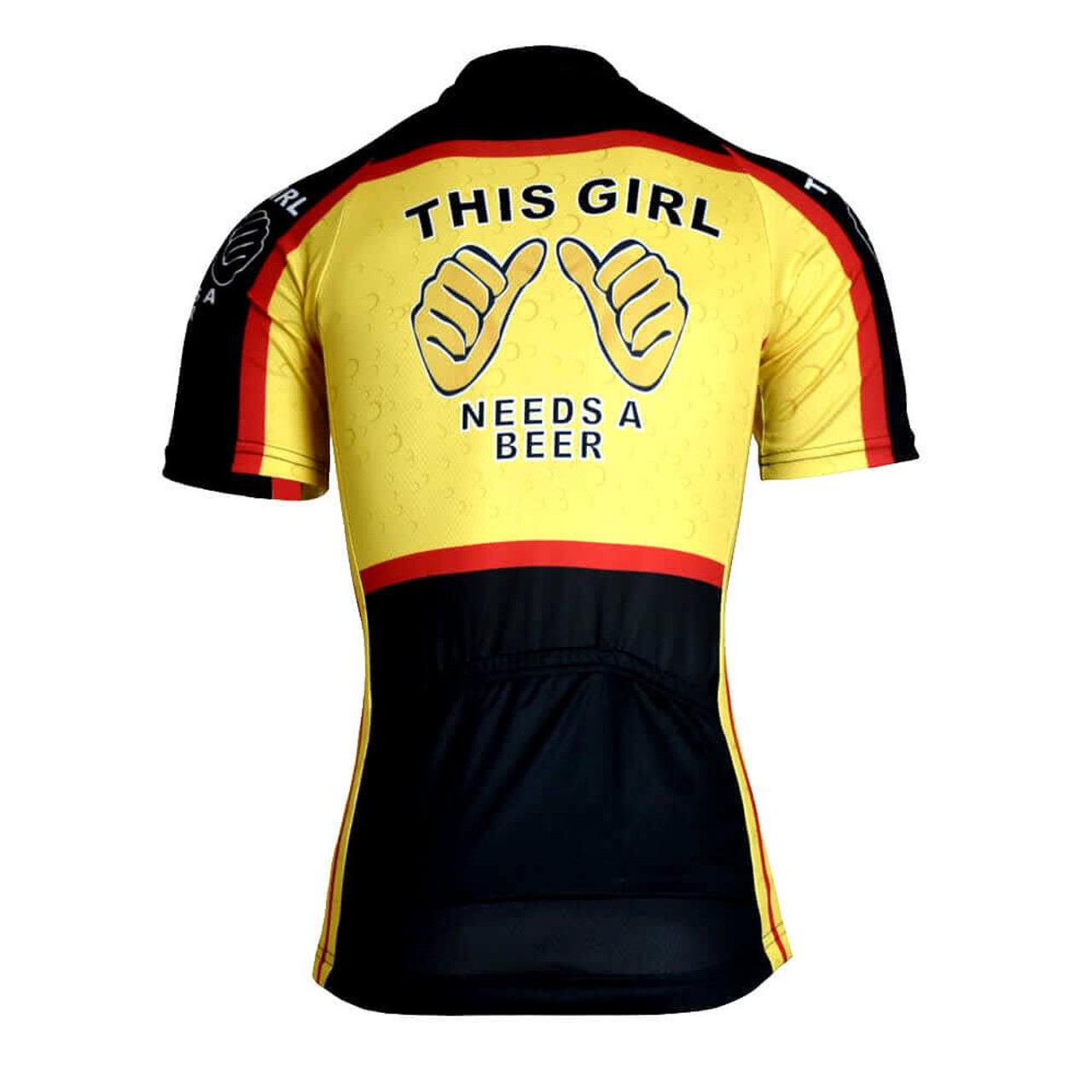 This Girl Needs A Beer Women's Cycling Jersey | Freestylecycling.com