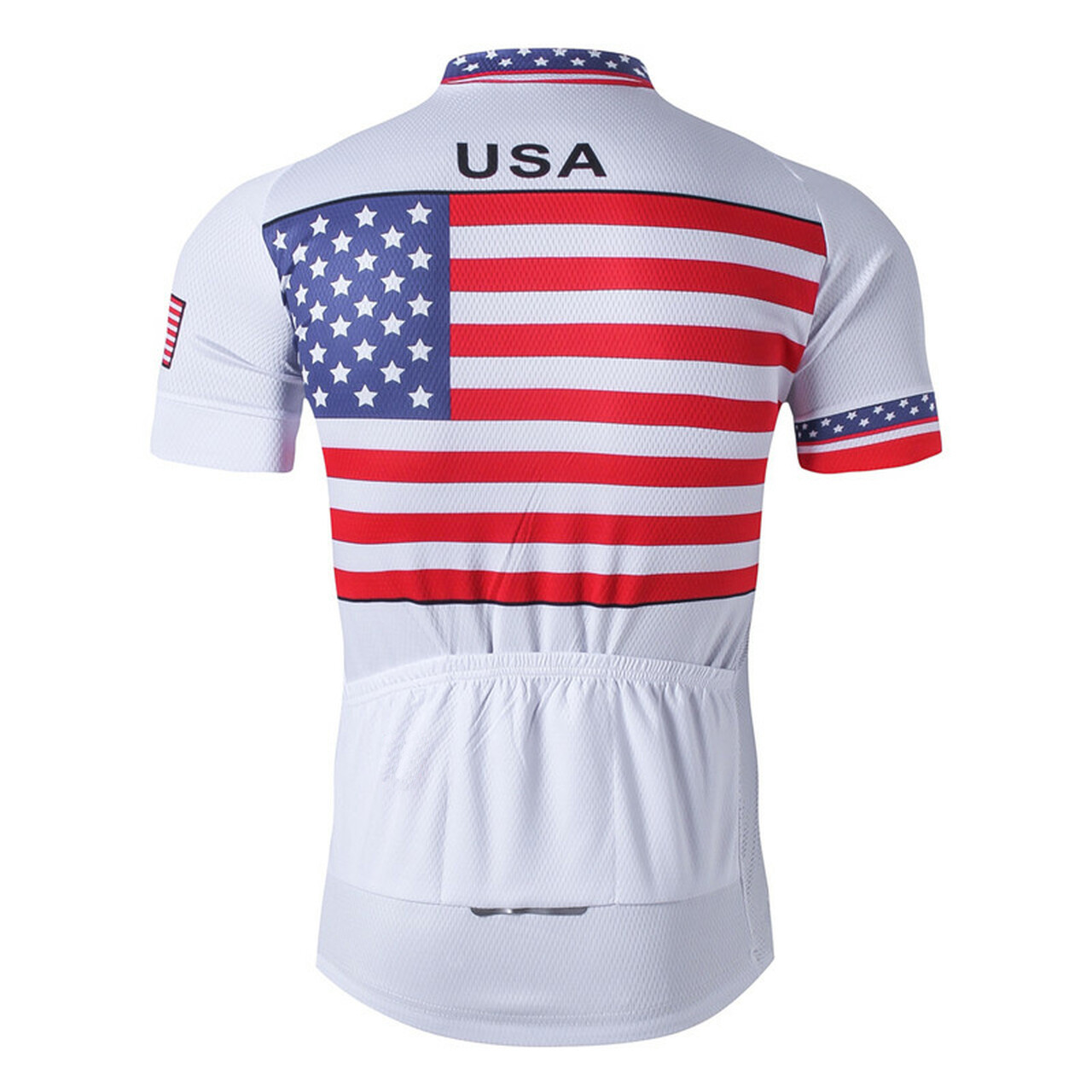 値下げしました！ アメリカ国旗ジャージ USA Star Stripe Flag Pro Cycling Jerseys White | Freestylecycling.com