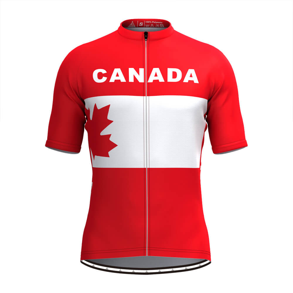 Canada Maple Leaf Short Sleeve Men S Cycling Jersey