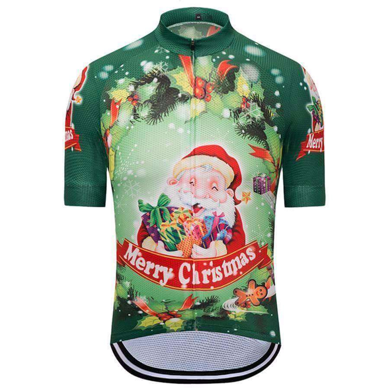 santa cycling jersey