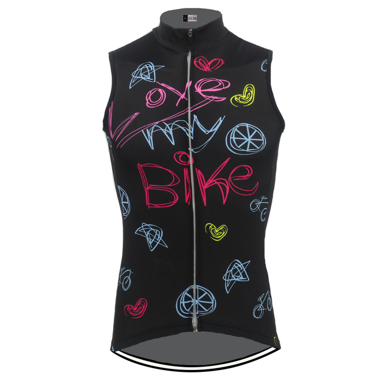 ladies sleeveless cycling jersey