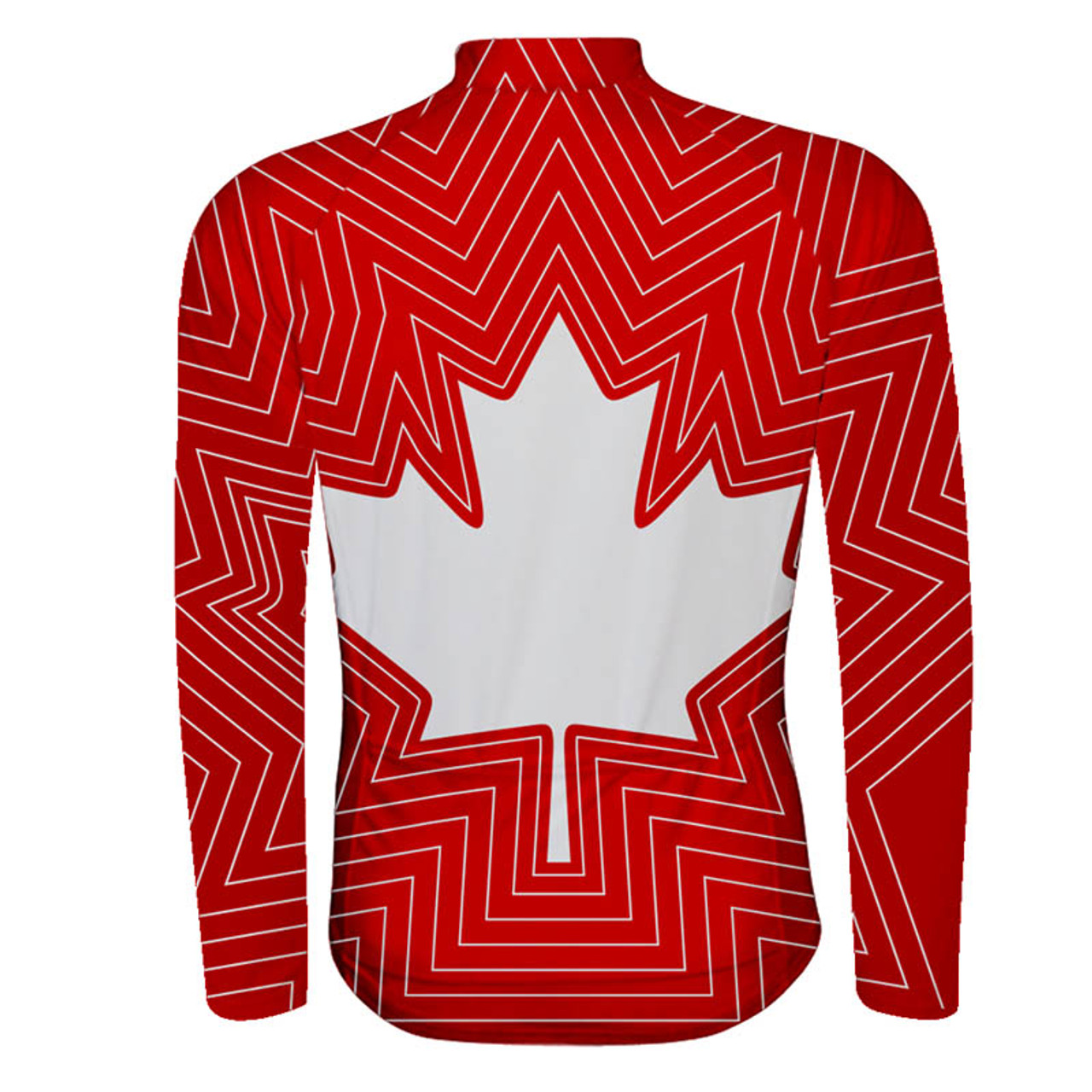 red long sleeve cycling jersey