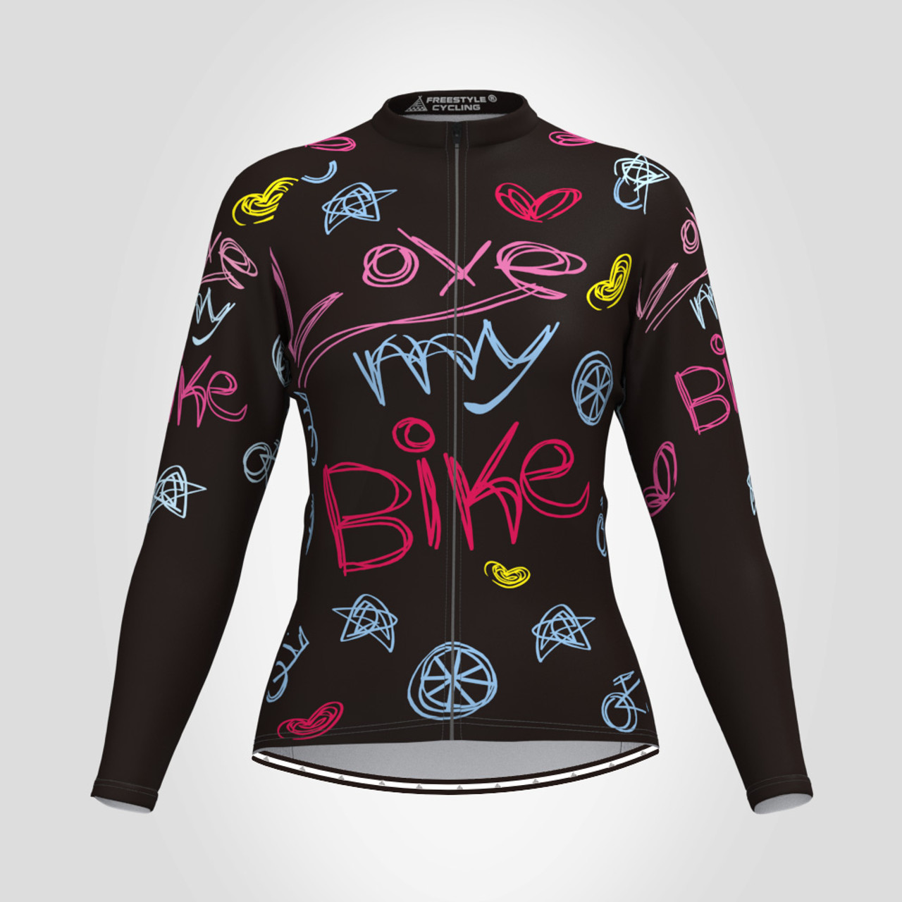 womens long sleeve cycling top